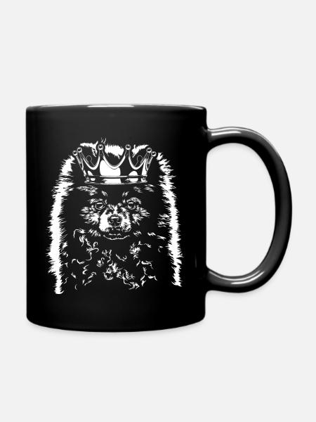 ZWERGSPITZ Poméranie Krone Chiens Chiens Wilsigns - Mug uni - noir