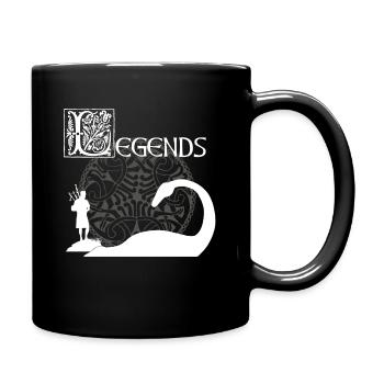 Legenden - Tasse einfarbig - Schwarz - Rechts