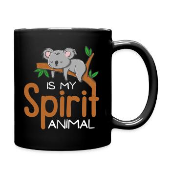 The koala is my spiritual animal - Full Colour Mug - black - Right