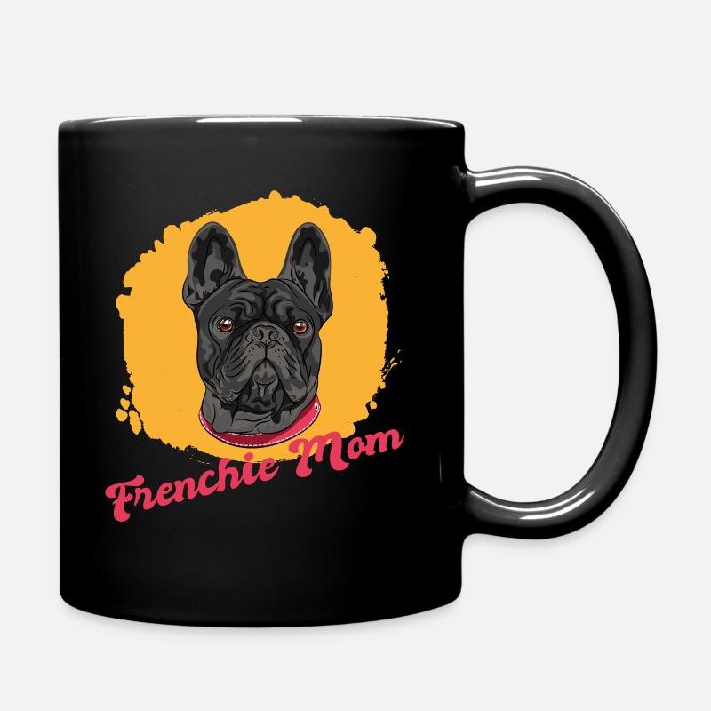 Frenchie Mom - Tasse einfarbig - Schwarz