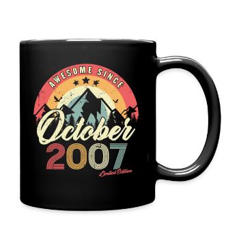 Birthday Gift In October 2007 Vintage - Full Colour Mug - black - Right