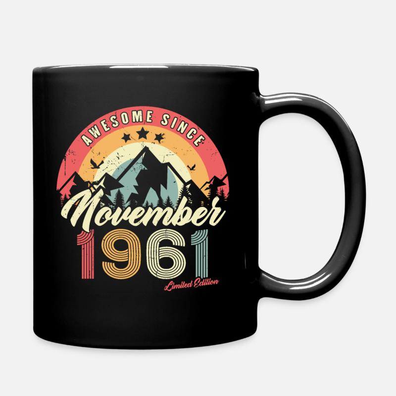Cadeau D'anniversaire En Novembre 1961 Vintage - Mug uni - noir