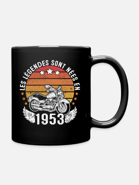 Les Légendes Sont Nées En 1953 - Mug uni - noir