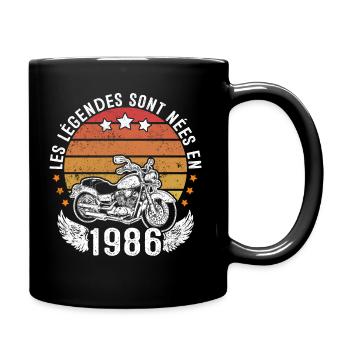 Les Légendes Sont Nées En 1986 - Mug uni - noir - Droite