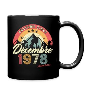 Cadeau D'anniversaire En Décembre 1978 Vintage - Mug uni - noir - Droite
