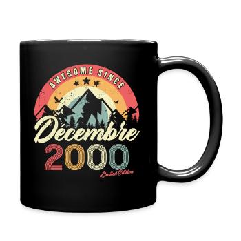 Cadeau D'anniversaire En Décembre 2000 Vintage - Mug uni - noir - Droite