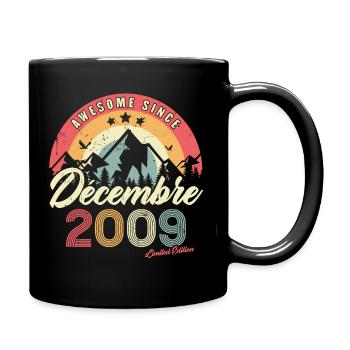 Cadeau D'anniversaire En Décembre 2009 Vintage - Mug uni - noir - Droite