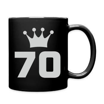 70 Years 70th Birthday Birthday Gift - Full Colour Mug - black - Right