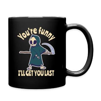 Drôle Grim Reaper Squelette Costume d’Halloween - Mug uni - noir - Droite