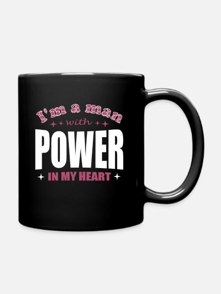 Power in my Heart Man - Mug uni - noir