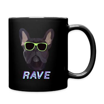 RAVE - Tasse einfarbig - Schwarz - Rechts