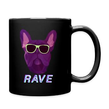 RAVE Bulldog - Mug uni - noir - Droite