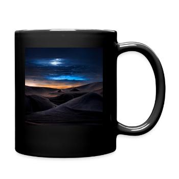 Desert in the moonlight - Full Colour Mug - black - Right