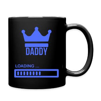 Daddy - Shirt, Papa Babyparty - Tasse einfarbig - Schwarz - Rechts