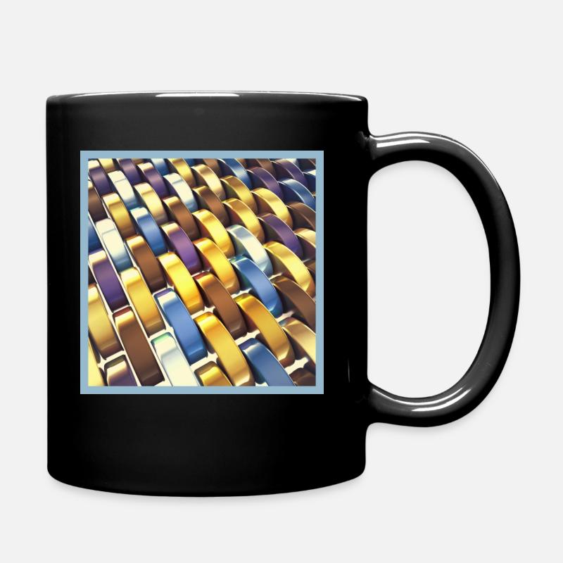 Nids d’abeilles 3D - Mug uni - noir
