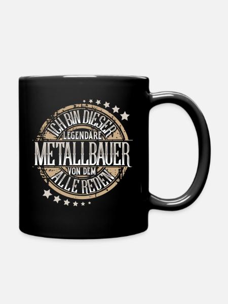 Metallbauer - Tasse einfarbig - Schwarz