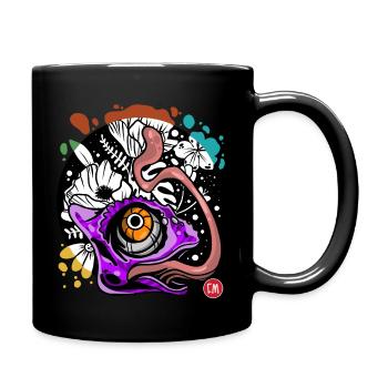 Gecko - Tasse einfarbig - Schwarz - Rechts
