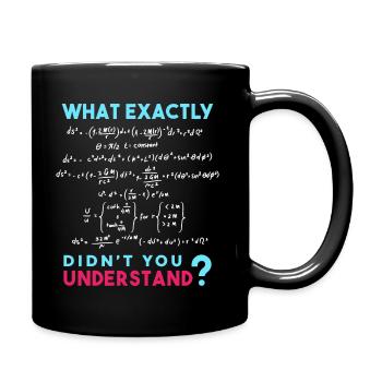 Physik Formel Scherz Lustig Mathe - Tasse einfarbig - Schwarz - Rechts