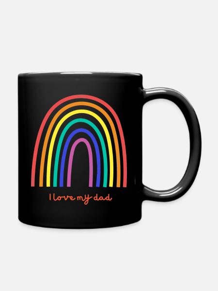 I love my dad - Tasse einfarbig - Schwarz
