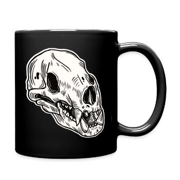 Skull Skeleton Skull Horror Halloween Gift - Full Colour Mug - black - Right
