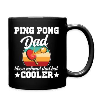 Ping pong dad table tennis player gift father - Mug uni - noir - Droite