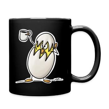 Guten Morgen lustig - Full Colour Mug - black - Right