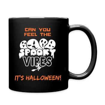 spooky vibes - Tasse einfarbig - Schwarz - Rechts