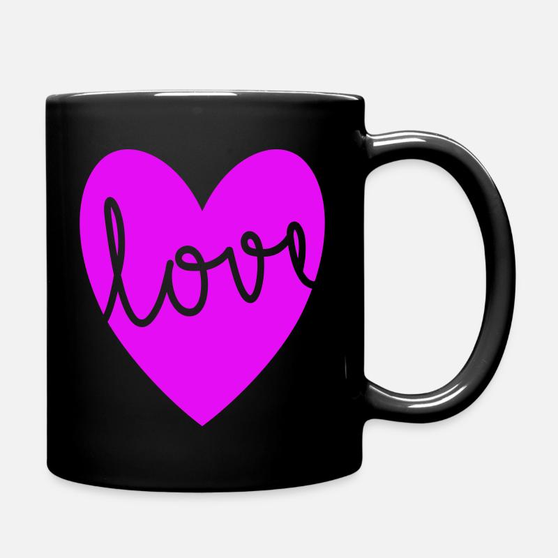 Love - Full Colour Mug - black