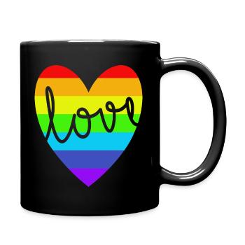 L’amour de toutes les couleurs - Mug uni - noir - Droite