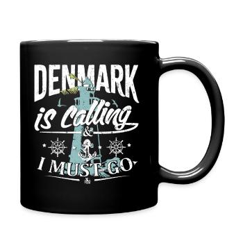 Le Danemark appelle et je dois y aller - Danemark - Mug uni - noir - Droite