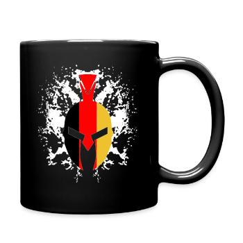Spartaner Helm Deutschland - Tasse einfarbig - Schwarz - Rechts