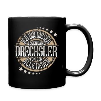 Drechsler - Tasse einfarbig - Schwarz - Rechts