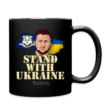 ukraine connecticut - Tasse einfarbig - Schwarz - Rechts
