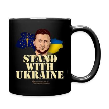 Ukraine Indiana Selensky Stand avec l’Ukraine - Mug uni - noir - Droite