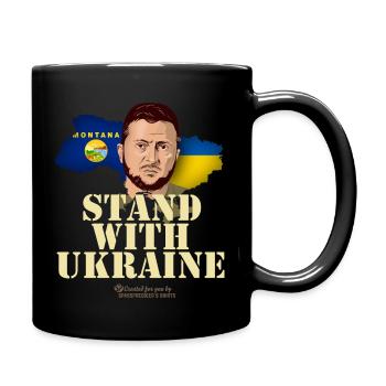 ukraine - Tasse einfarbig - Schwarz - Rechts