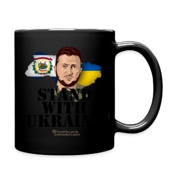 Ukraine West Virginia T-Shirt Design - Tasse einfarbig - Schwarz - Rechts