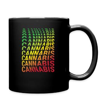 cannabis cannabis rasta - Mug uni - noir - Droite