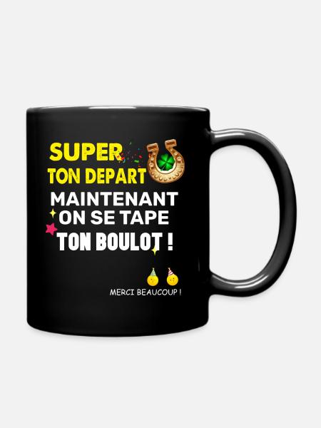 Collègue départ cadeau humour - Mug uni - noir