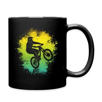 Mountain Bike Bike Kids Boy Mountain Bike - Full Colour Mug - black - Right