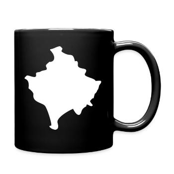 Drapeau de la carte du Kosovo - Mug uni - noir - Droite
