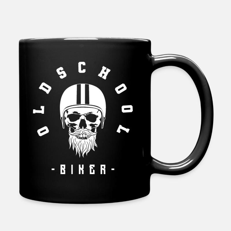 Old School Bikers - Full Colour Mug - black