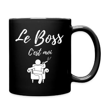 Le boss c'est moi 2 - Mug uni - noir - Droite