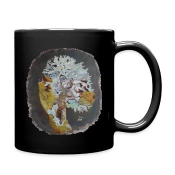 Pareidolichen - Tasse einfarbig - Schwarz - Rechts