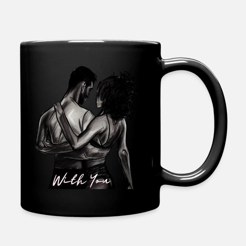 With You - Tasse einfarbig - Schwarz
