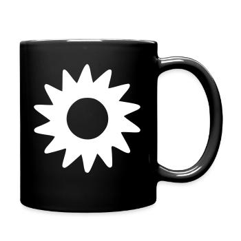 Soleil Dessin Nature Croquis Blanc - Mug uni - noir - Droite
