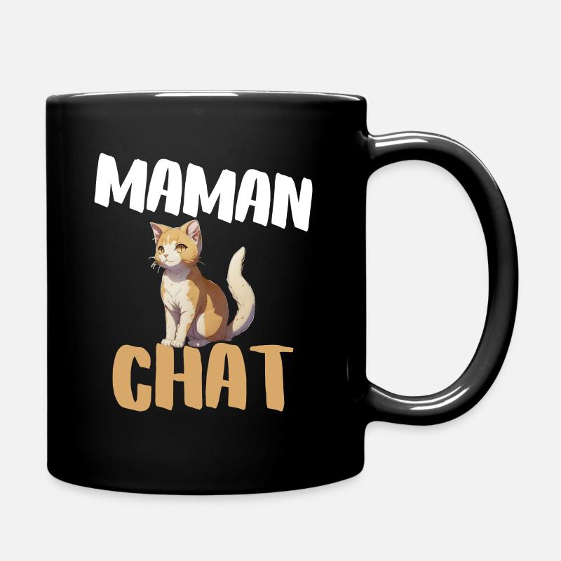 Maman chat - Mug uni - noir