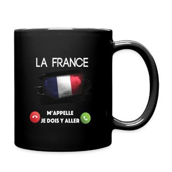 la france - Mug uni - noir - Droite