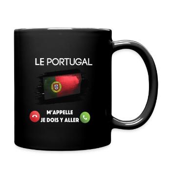 le portugal - Mug uni - noir - Droite
