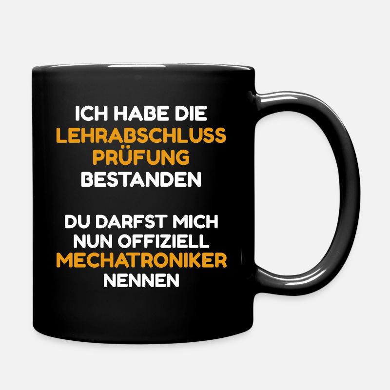 Mechatroniker Ausbildung Prüfung bestanden / LAP - Tasse einfarbig - Schwarz