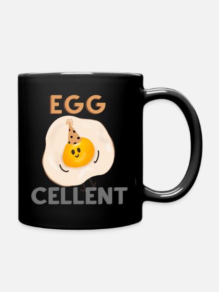 EGGcellent - Tasse einfarbig - Schwarz